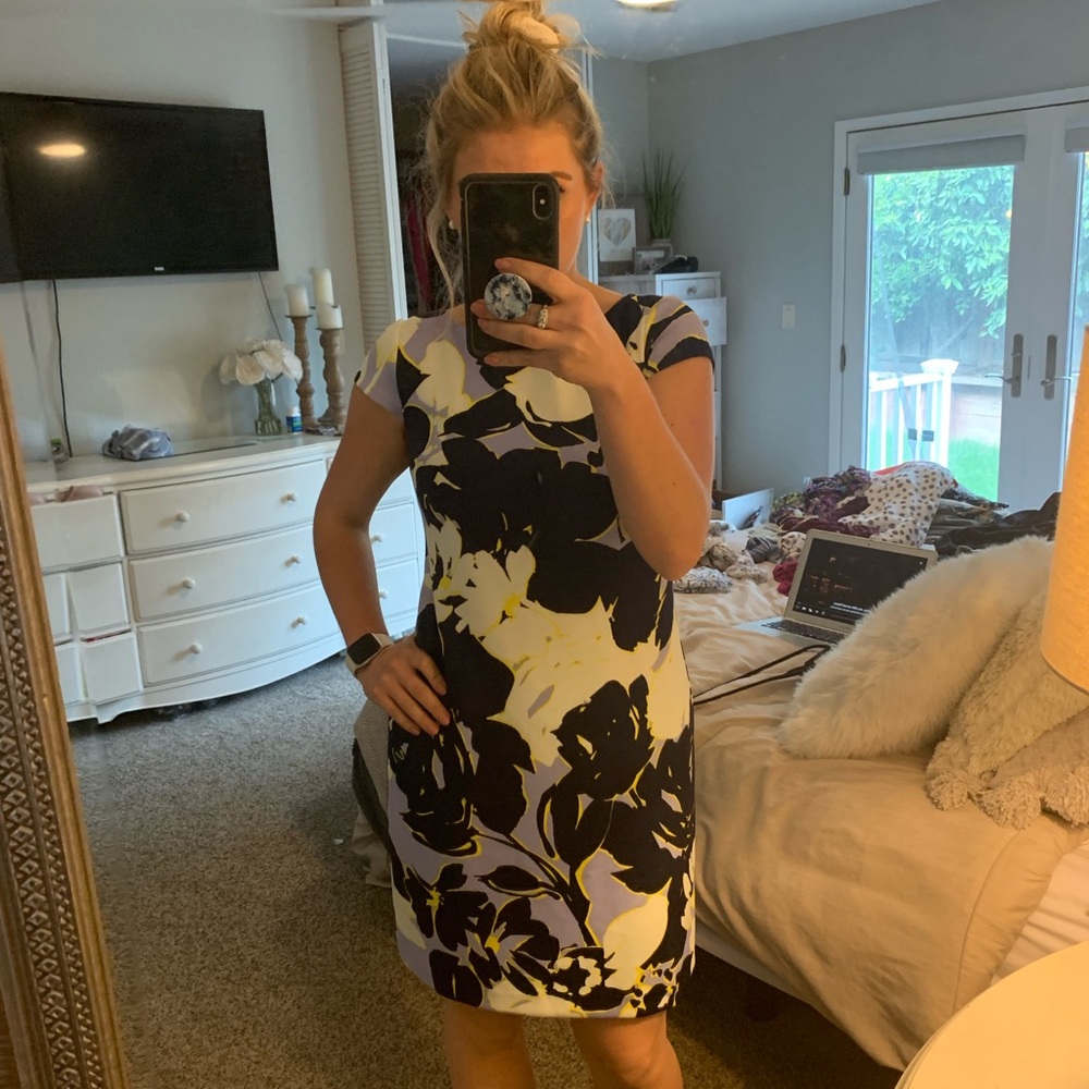 Floral pencil dress